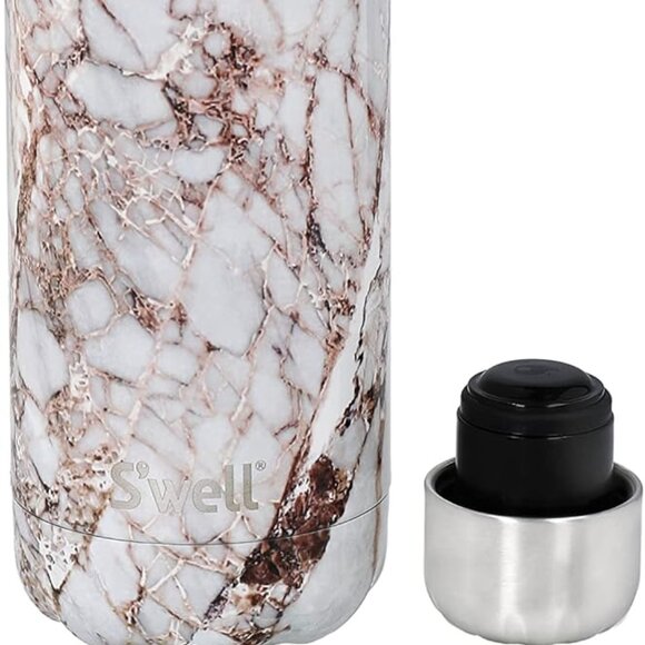 S'WELL Stainless Steel Water Bottle 750ml Hot/Cold in Calacatta Gold Brand New - Picture 4 of 8